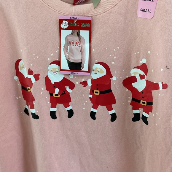 Dec. 25th sweatshirt crewneck sz S nwt Santa’s - Picture 2 of 7